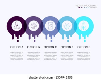 Vector info graphics for your business presentations. Can be used for website layout, numbered banners, diagram, horizontal cutout lines, web design.