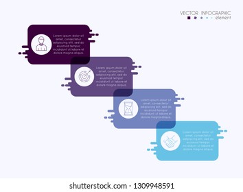 Vector info graphics for your business presentations. Can be used for website layout, numbered banners, diagram, horizontal cutout lines, web design.