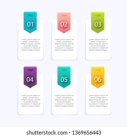 Vector info graphics for your business presentations. Can be used for website layout, numbered banners, diagram, horizontal cutout lines, web design.