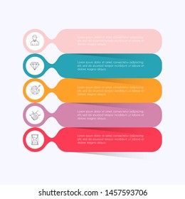 Vector info graphics for your business presentations. Can be used for website layout, numbered banners, diagram, horizontal cutout lines, web design.