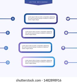 Vector info graphics for your business presentations. Can be used for website layout, numbered banners, diagram, horizontal cutout lines, web design.