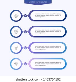 Vector info graphics for your business presentations. Can be used for website layout, numbered banners, diagram, horizontal cutout lines, web design.