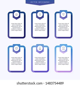 Vector info graphics for your business presentations. Can be used for website layout, numbered banners, diagram, horizontal cutout lines, web design.