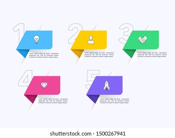 Vector info graphics for your business presentations. Can be used for website layout, numbered banners, diagram, horizontal cutout lines, web design.