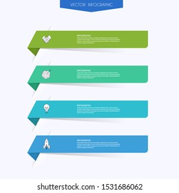 Vector info graphics for your business presentations. Can be used for website layout, numbered banners, diagram, horizontal cutout lines, web design.