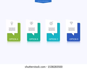 Vector info graphics for your business presentations. Can be used for website layout, numbered banners, diagram, horizontal cutout lines, web design.