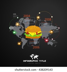 Vector of infographic