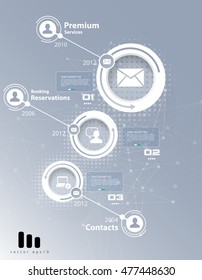 Vector of infographic