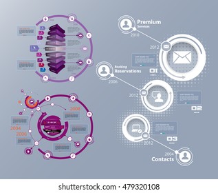Vector of infographic