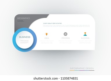 Vector Infographic 3d circle label template design.Infograph with options or steps. Infographic element for layout, process diagram, parts, chart, graphic, info graph, flowchart, presentation