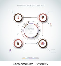 Vector Infographic 3d circle label, template design. Business concept, Infograph with number 4 options, step or processes. Infographic element for layout process diagram,parts,chart,graphic,info graph