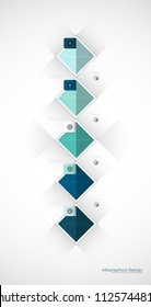 Vector Infographic 3d geometric label template design.Infograph with 5 number options or steps.infographic element for layout,process diagram,parts,chart,graphic,info graph, flowchart, presentation