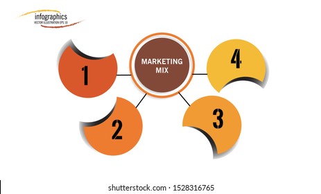 Vector infographic, with 4 sections, animal-shaped nails, used for presentations, brochures, flyers, and content marketing