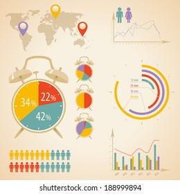 Vector Infographic About Time Management