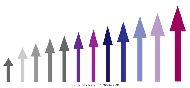 Vector infographic arrow template with steps. Can be used for web design, timeline, diagram, chart, graph, business presentation.