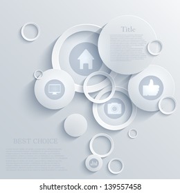Vector infographic background design. Eps10