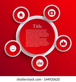 Vector infographic background design. Eps10