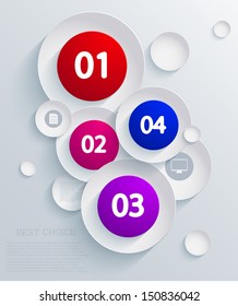 Vector infographic background design. Eps10