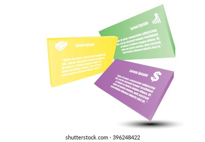 Vector infographic banner with set of icons and place for text eps10