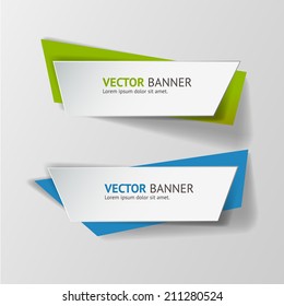Vector infographic banners set