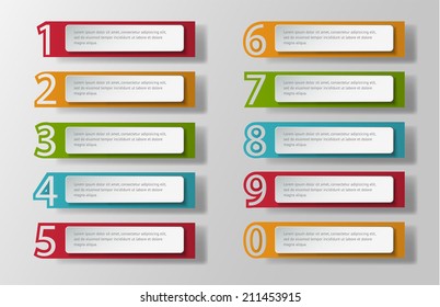 Vector infographic banners set