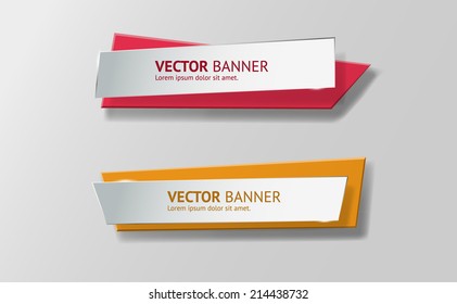 Vector infographic banners set