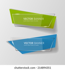 Vector infographic banners set