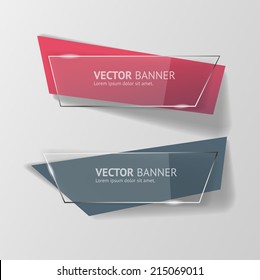 Vector infographic banners set