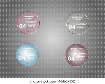 Vector infographic. banners set.Glass