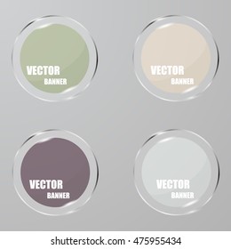 Vector infographic. banners set.Glass