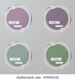 Vector infographic. banners set.Glass