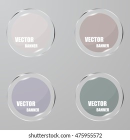 Vector infographic. banners set.Glass