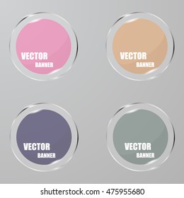 Vector infographic. banners set.Glass