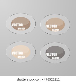 Vector infographic. banners set.Glass