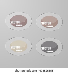 Vector infographic. banners set.Glass