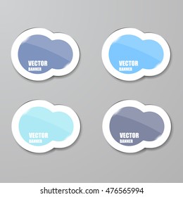 Vector infographic. banners set.Glass