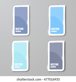 Vector infographic. banners set.Glass