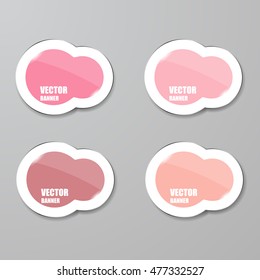 Vector infographic. banners set.Glass