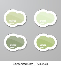 Vector infographic. banners set.Glass