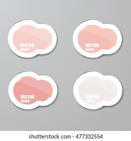 Vector infographic. banners set.Glass