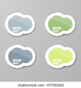 Vector infographic. banners set.Glass