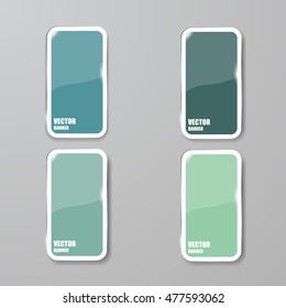 Vector infographic. banners set.Glass