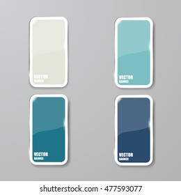 Vector infographic. banners set.Glass