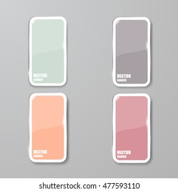 Vector infographic. banners set.Glass