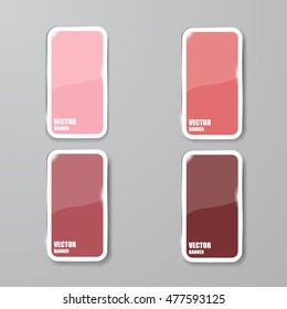 Vector infographic. banners set.Glass