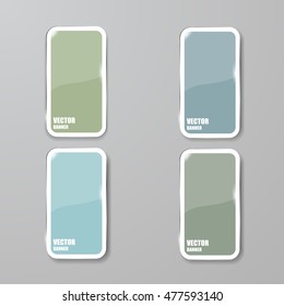 Vector infographic. banners set.Glass