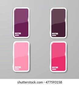 Vector infographic. banners set.Glass