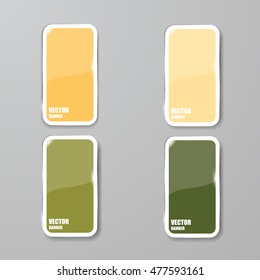 Vector infographic. banners set.Glass