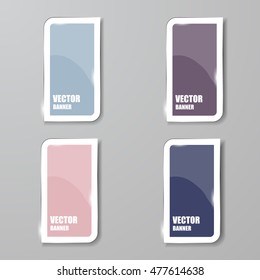 Vector infographic. banners set.Glass