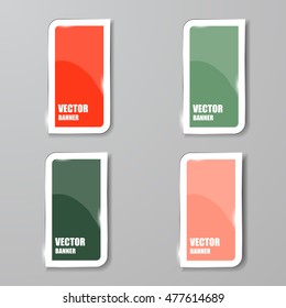 Vector infographic. banners set.Glass